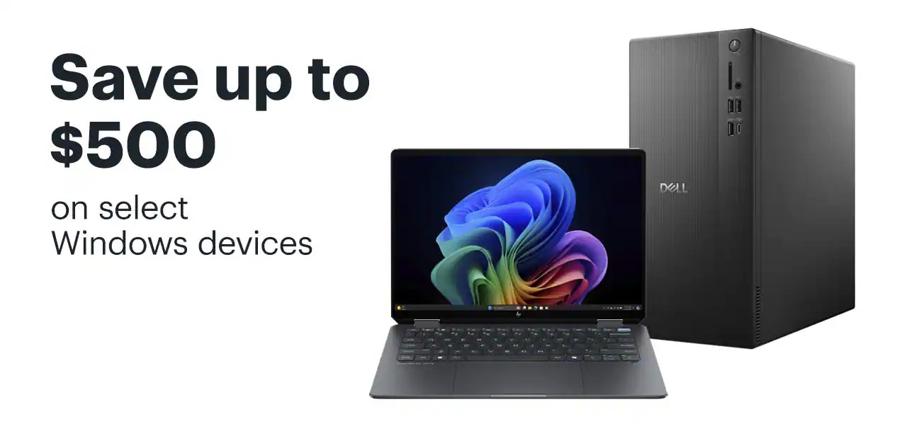 Save up to $500 on select Windows devices. Shop now.