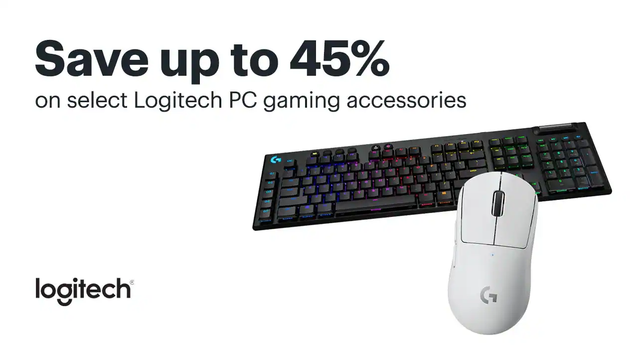 Save up to 45% on select Logitech PC gaming accessories. Shop now.