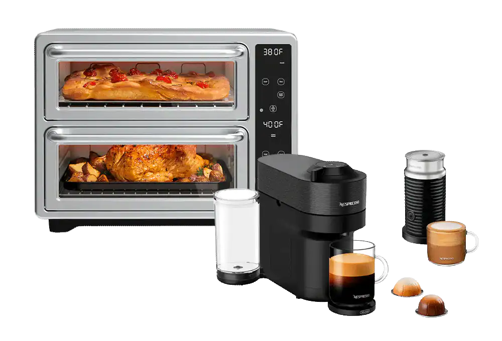 Espresso maker, toaster oven