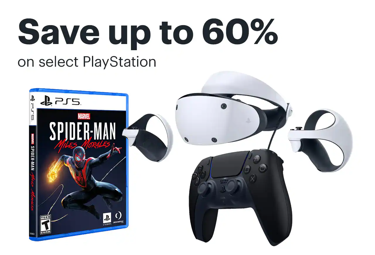 Save up to 60% on select PlayStation. 