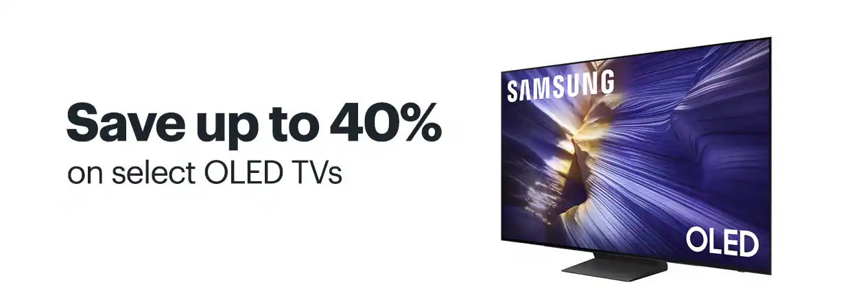 Save up to 40% on select OLED TVs. Shop now.