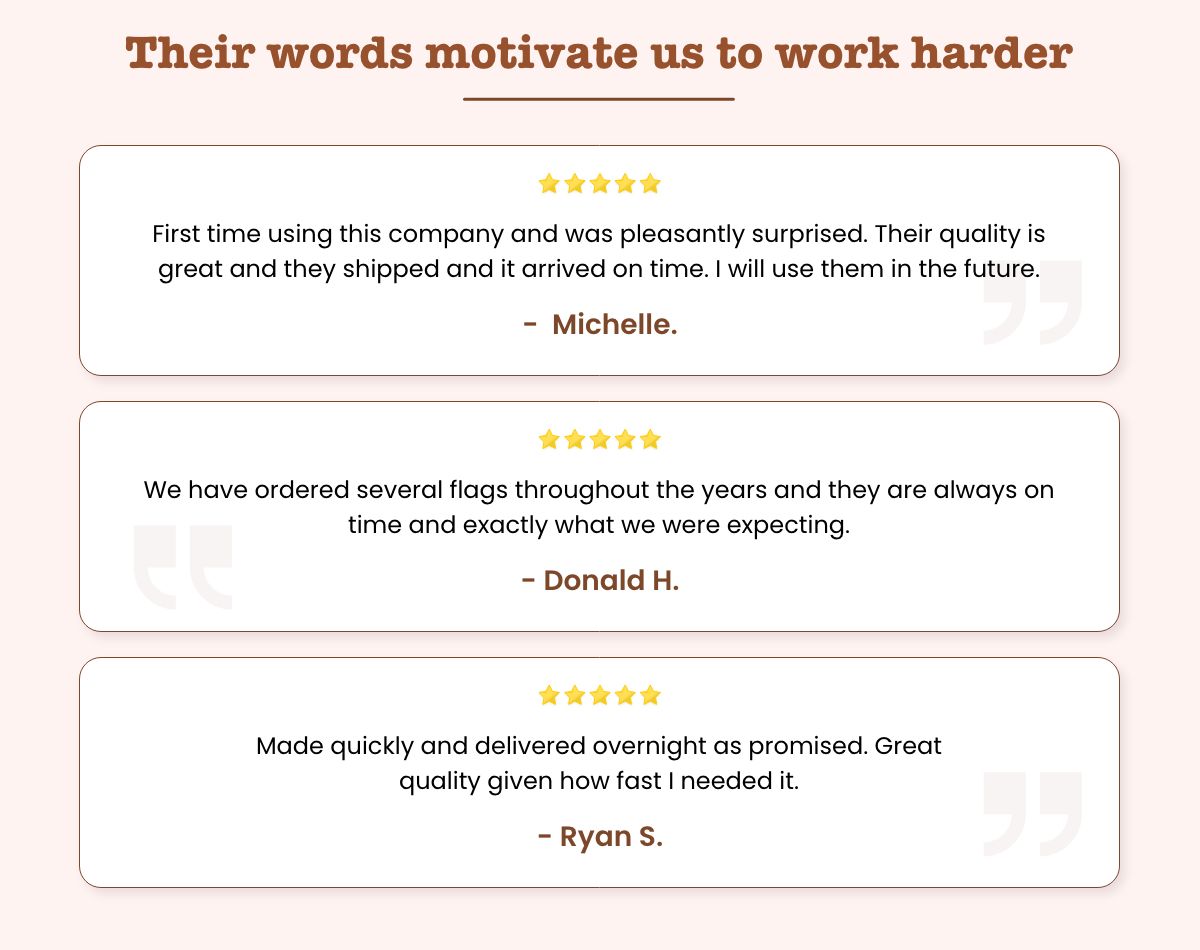 Their words motivate us to work harder