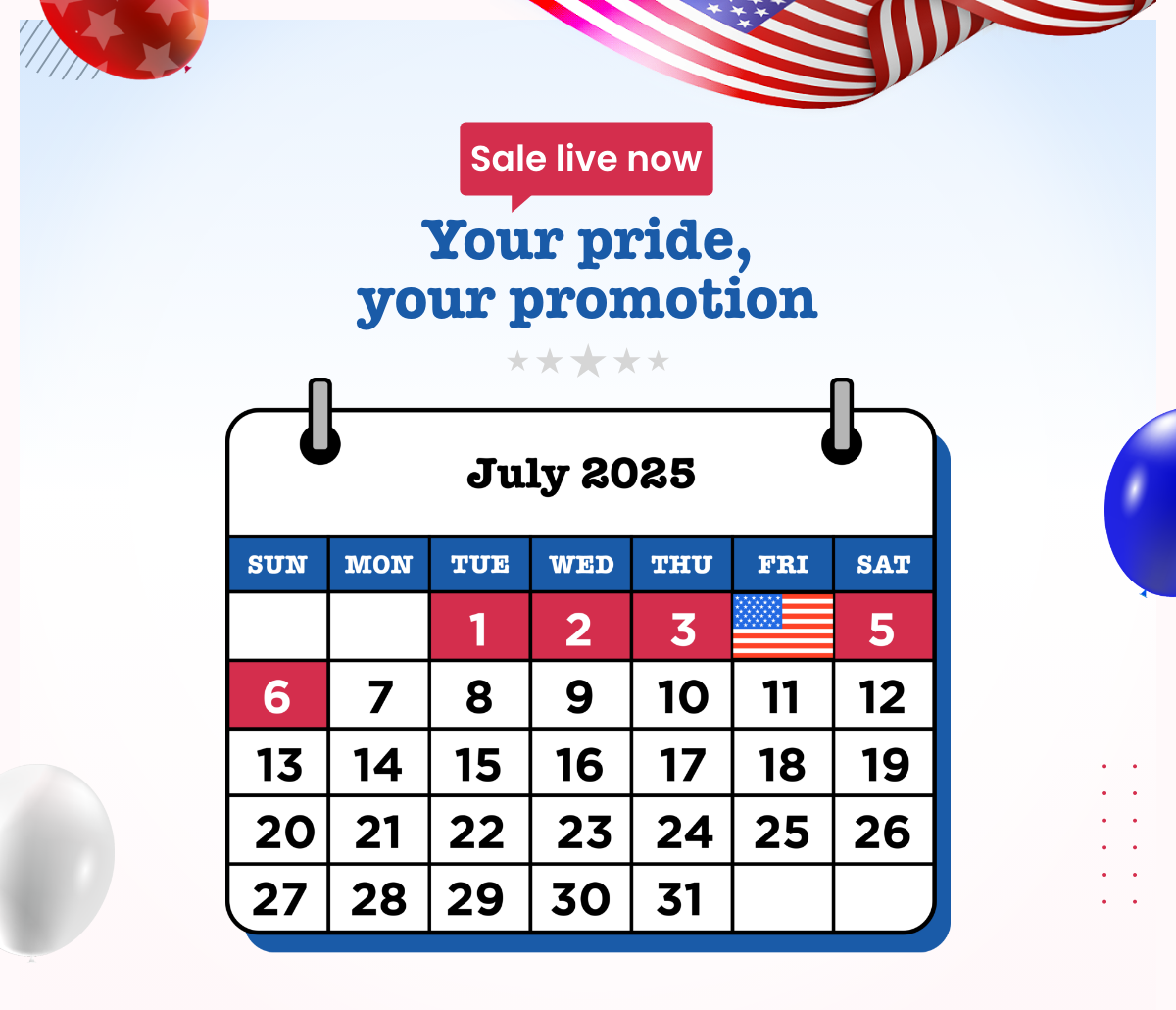 Sale live now Your pride, your promotion