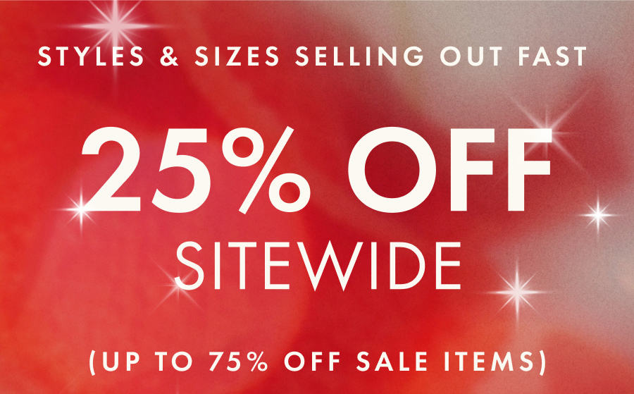 Shop 25% Off Sitewide & Up to 75% Off Sale Items