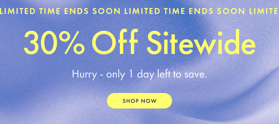 Shop 30% Off Sitewide