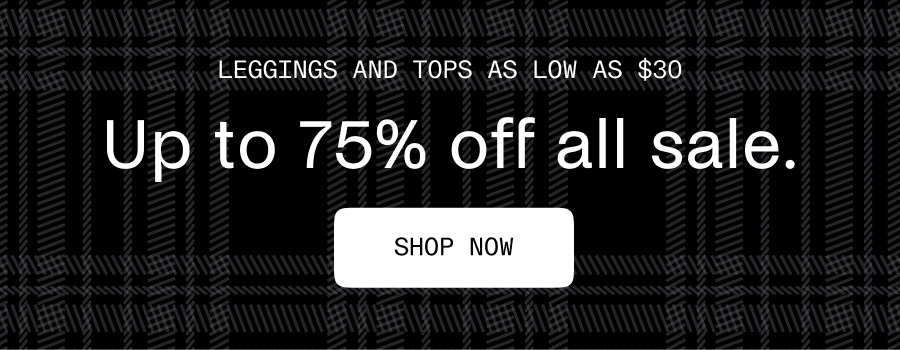 Up to 75% off all sale. 