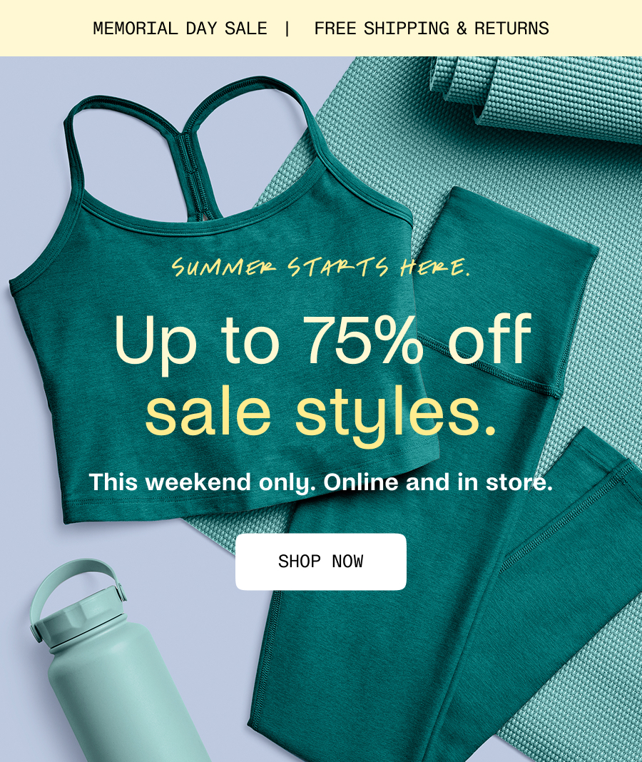 Up to 75% off sale styles.