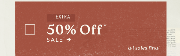 extra 50% off sale