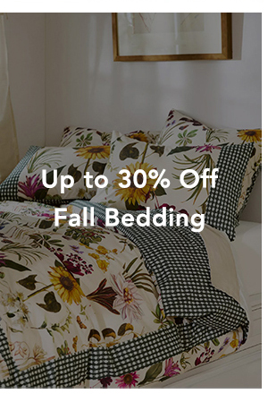up to 30% off fall bedding