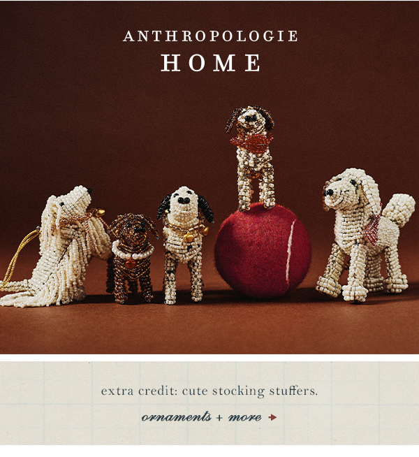extra credit: cute stocking stuffers. ornaments and more