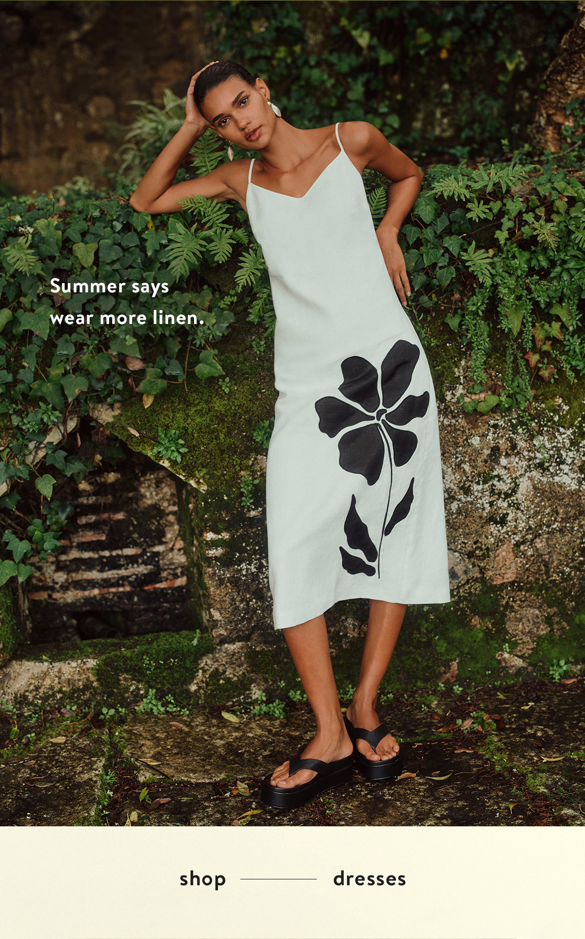 Summer says wear more linen. Shop dresses.