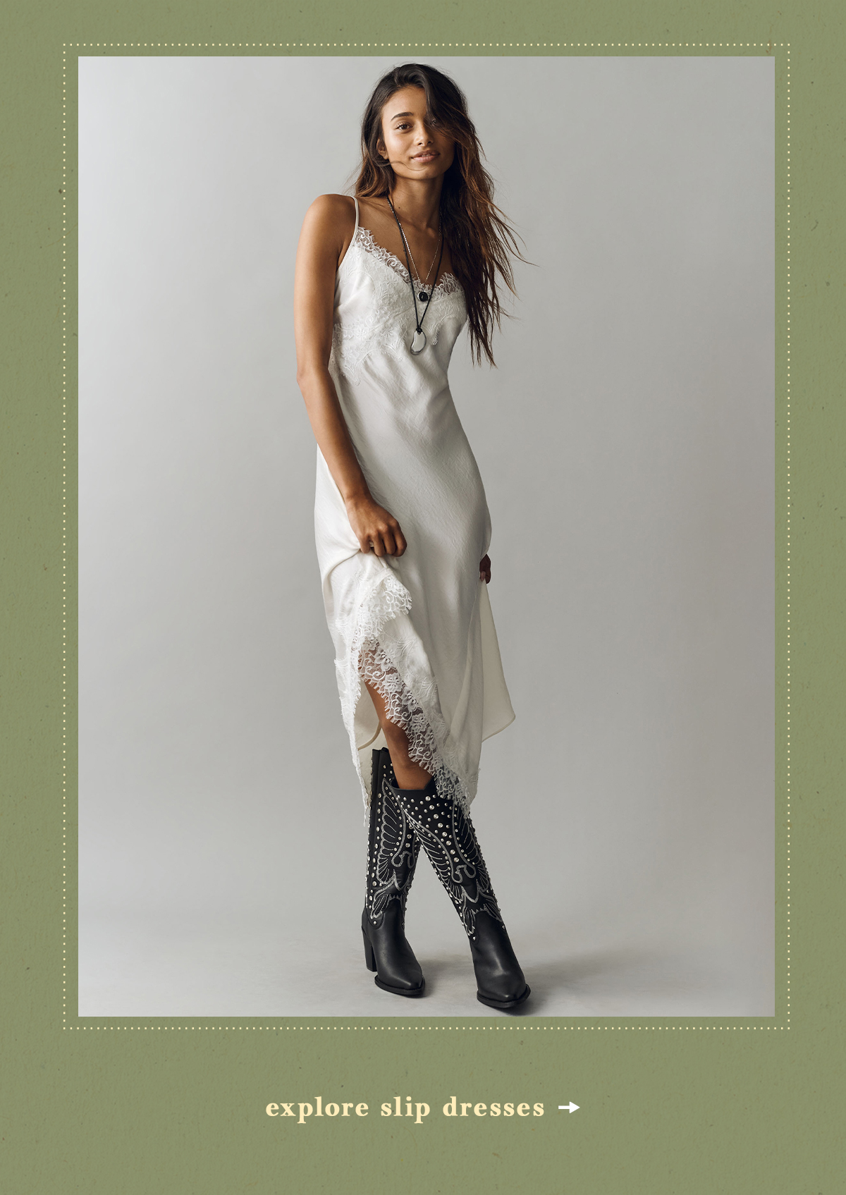 explore slip dresses