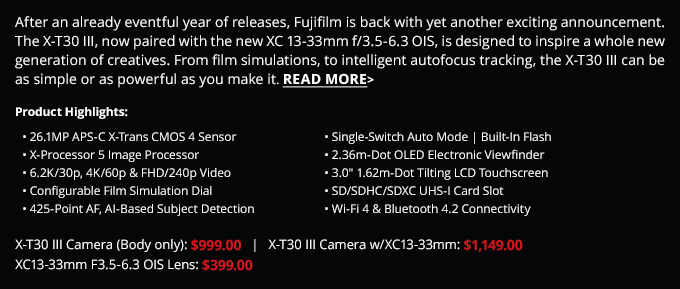 Fujifilm is back with yet another exciting announcement...Read More