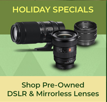 Shop DSLR + Mirrorless Lenses