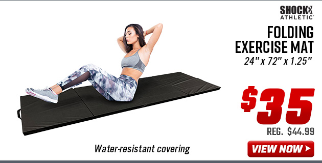 Shock Athletic Folding Exercise Mat 