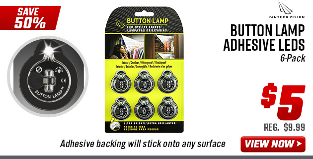 Panther Vision Button Lamp Adhesive LEDs