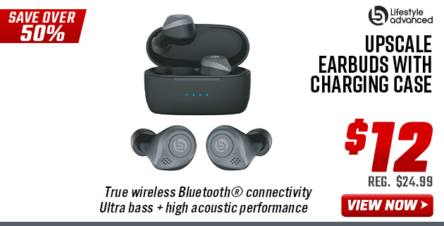 Lifestyle Advanced Upscale Earbuds with Charging Case