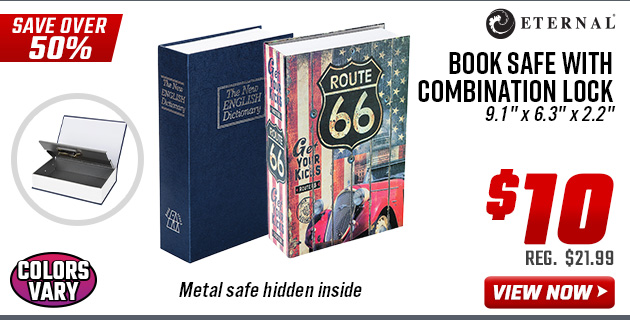 Eternal Book Safe with Combination Lock