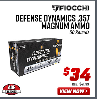 Fiocchi Defense Dynamics .357 Magnum Ammo