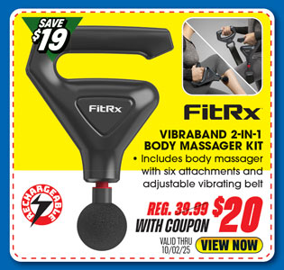 FitRx Vibraband 2-in-1 Body Massager Kit