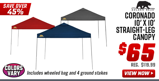 Golden Bear Coronado 10' x 10' Straight-Leg Canopy