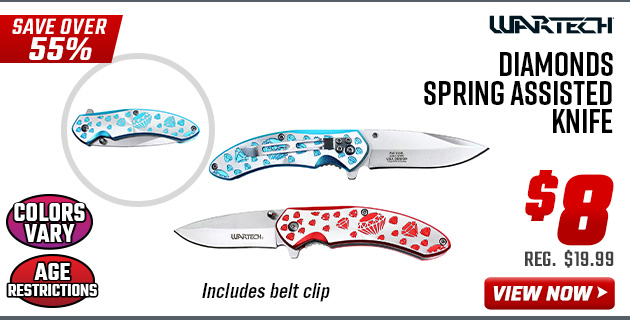 Wartech Diamonds Spring Assisted Knife
