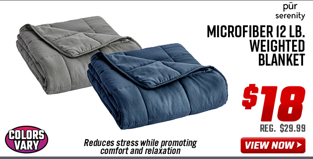 Pur Serenity Microfiber 12 lb. Weighted Blanket