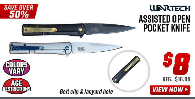 Wartech Assisted Open Pocket Knife