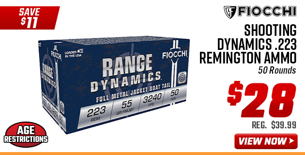 Fiocchi Shooting Dynamics .223 Remington Ammo