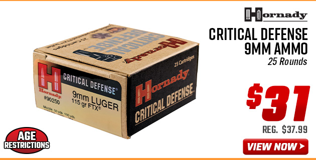 Hornady Critical Defense 9mm Ammo