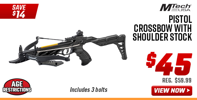 MTech USA Pistol Crossbow with Shoulder Stock