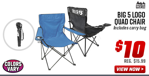 World Famous Sports Big 5 Logo Quad Chair