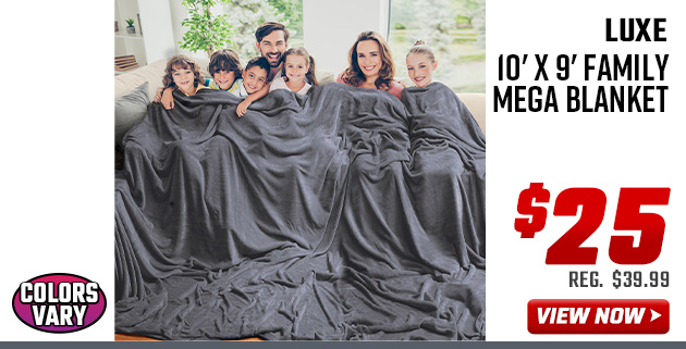 Luxe 10' x 9' Family Mega Blanket