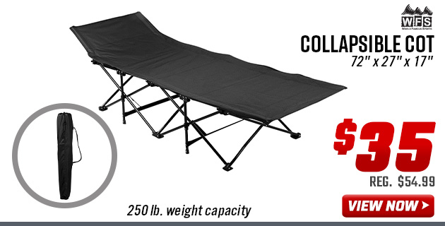 World Famous Sports Collapsible Cot