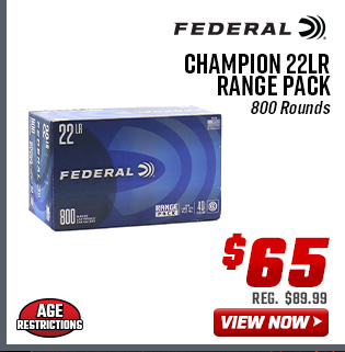 Federal Champion 22LR Range Pack