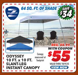 Z-Shade Odyssey 10' x 10' Slant Leg Instant Canopy