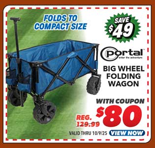 Portal Big Wheel Folding Wagon