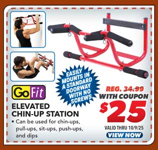 GoFit Elevated Chin-Up Station