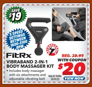 FitRx Vibraband 2-in-1 Body Massager Kit