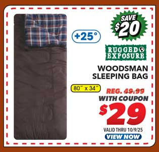 Rugged Exposure Woodsman +25° Sleeping Bag