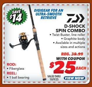 Daiwa D Shock Spin Combo