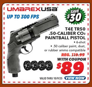 Umarex T4E TR50 .50-Caliber CO2 Paintball Pistol
