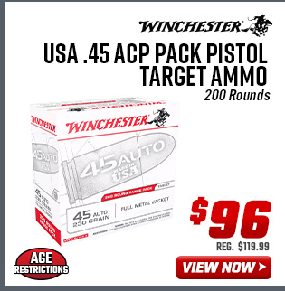 Winchester USA .45 ACP Pack Pistol Target Ammo