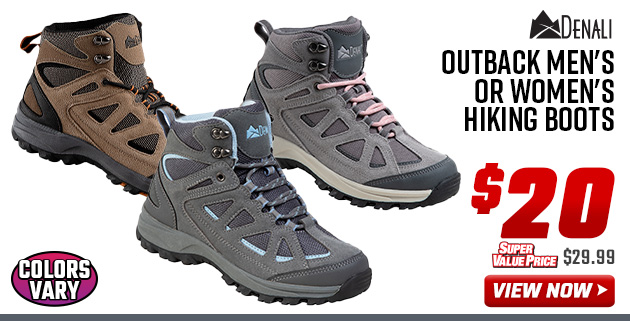 Denali Outback Men's or Women's Hiking Boots