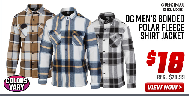 Original Deluxe OG Men's Bonded Polar Fleece Shirt Jacket