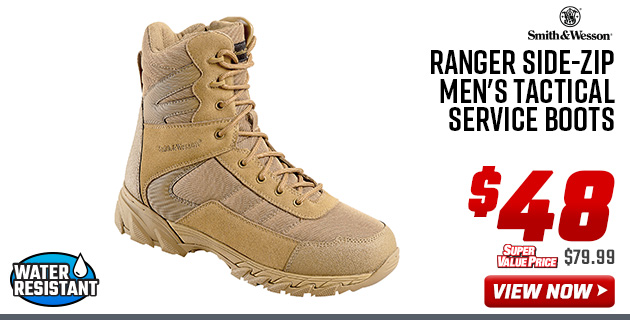 Smith & Wesson Ranger Side-Zip Men's Tactical Service Boots