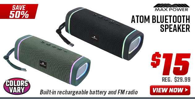 Max Power Atom Bluetooth Speaker