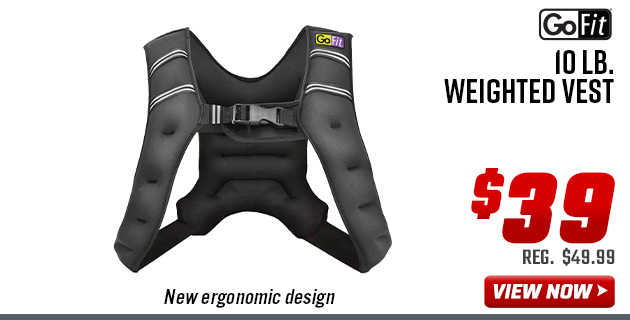 GoFit 10 lb. Weighted Vest 