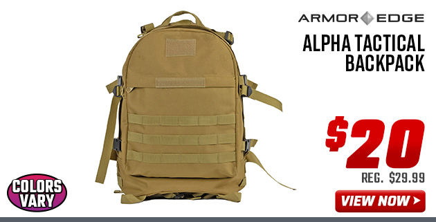 Armor Edge Alpha Tactical Backpack 