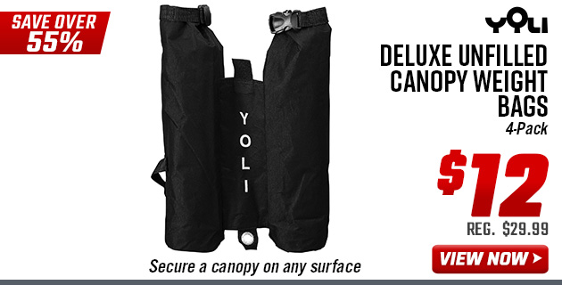 Yoli Deluxe Unfilled Canopy Weight Bags